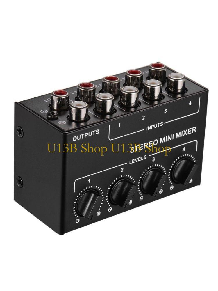 Audio And Music Splitter - Mezclador pasivo 4 canales U13B, mezclador
