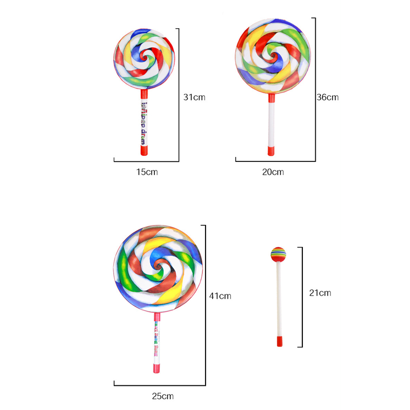 Audio Music Lollipop - Tambor de mano educativo para niños