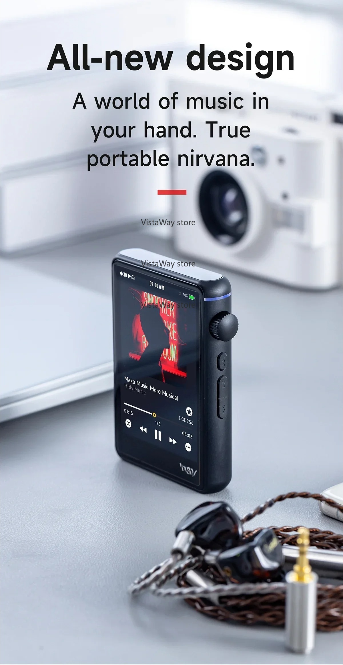 Audio Music Web - Reproductor de música WiFi Bluetooth MP3