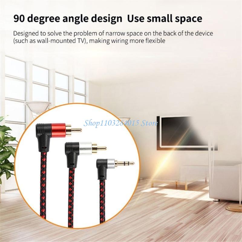 Audio And Music Splitter - Conectores Cable RCA R6FF 90 °,