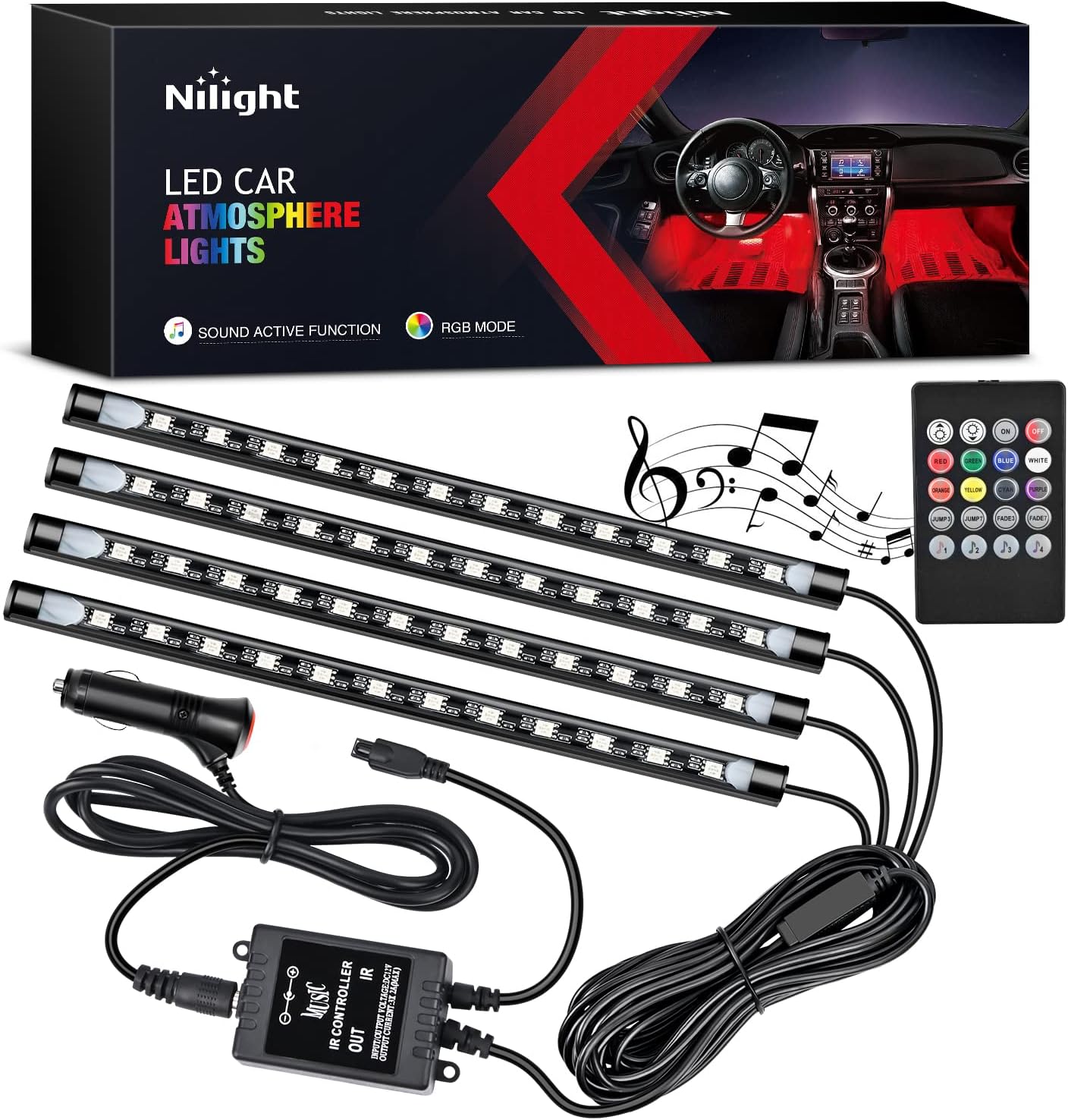 Audio Music Light - Nilight - TR-06 Juego de 4