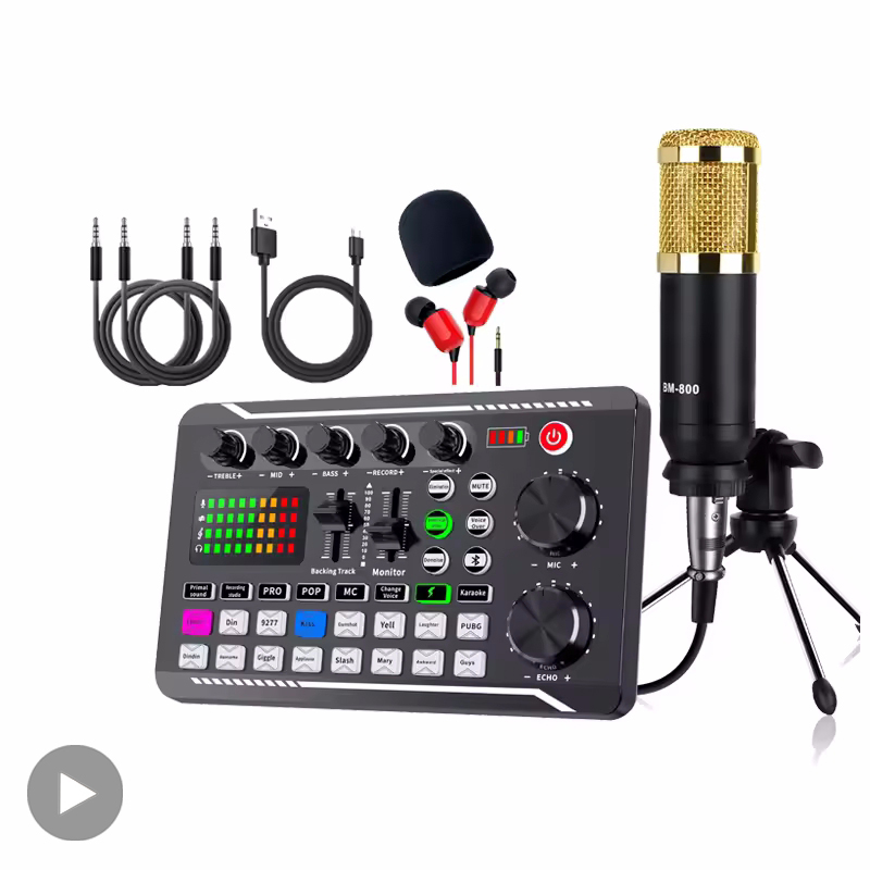 Audio Music Voice Changer - Micrófono profesional, micrófono, Bluetooth, tarjeta mezcladora