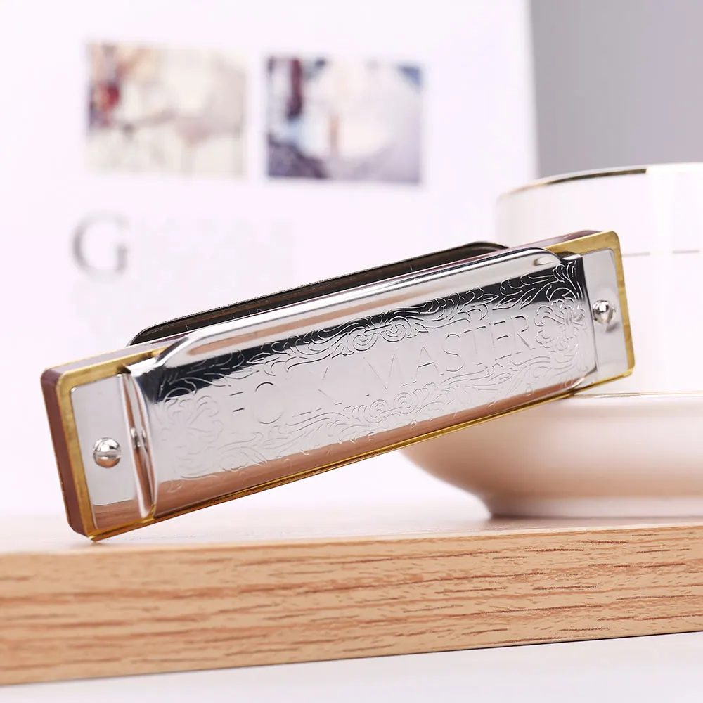 Harmonica 10 Hole - Armónica Folk Master 1072 Estándar para