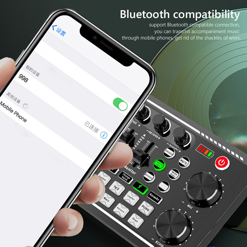 Tarjeta de sonido en vivo F998 - Audio Music Voice Changer reseña y precio