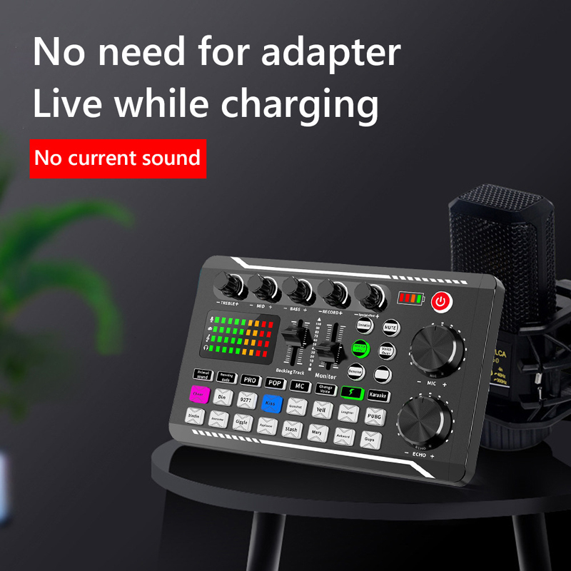 Tarjeta de sonido en vivo F998 - Audio Music Voice Changer reseña y precio