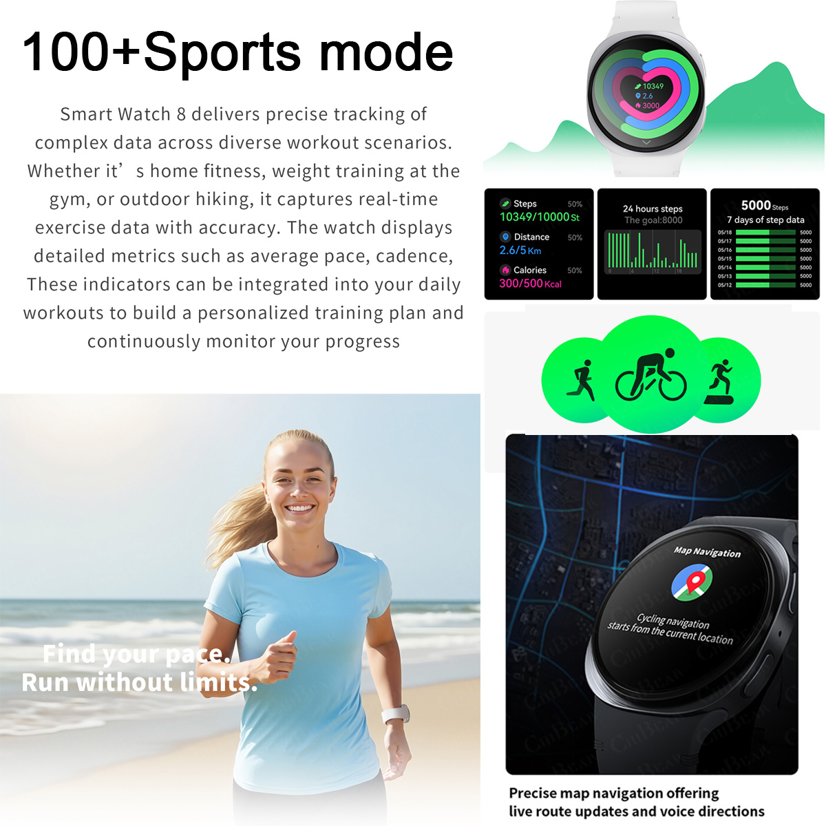 Reloj Inteligente 2026 con GPS - Audio Music Light reseña y precio