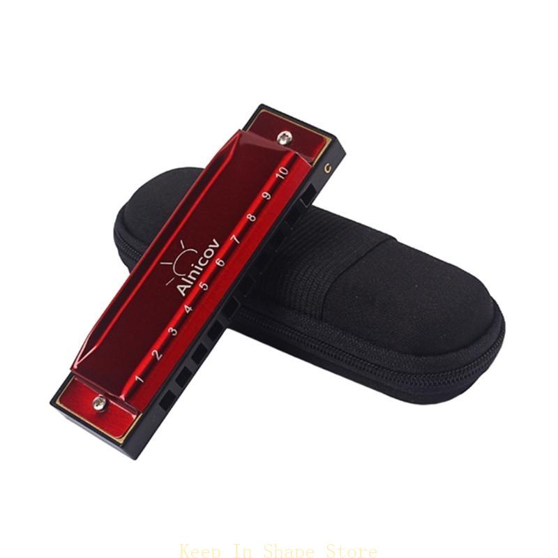 U1JC blues armónica clave c, 1 - Harmonica 10 Hole reseña y precio