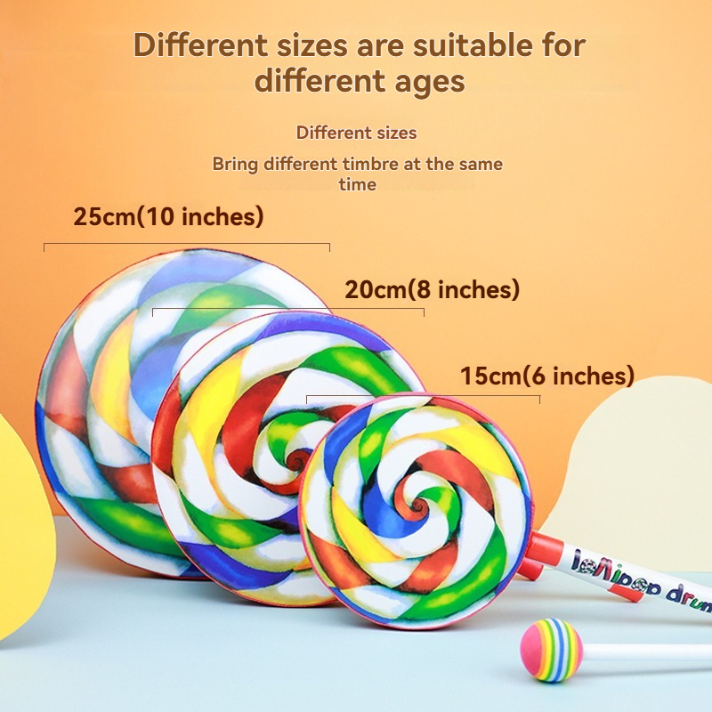 Tambor de mano educativo para  - Audio Music Lollipop reseña y precio