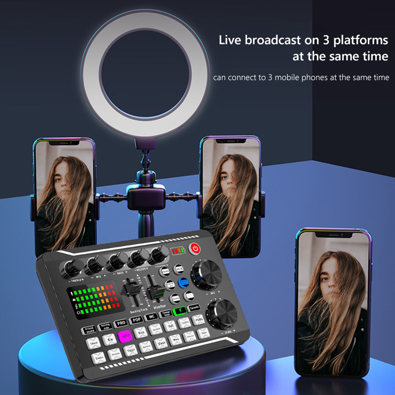 Tarjeta de sonido en vivo F998 - Audio Music Voice Changer reseña y precio