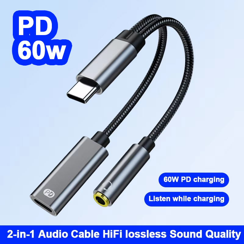 Cable de audio tipo C macho a  - Audio And Music Splitter reseña y precio