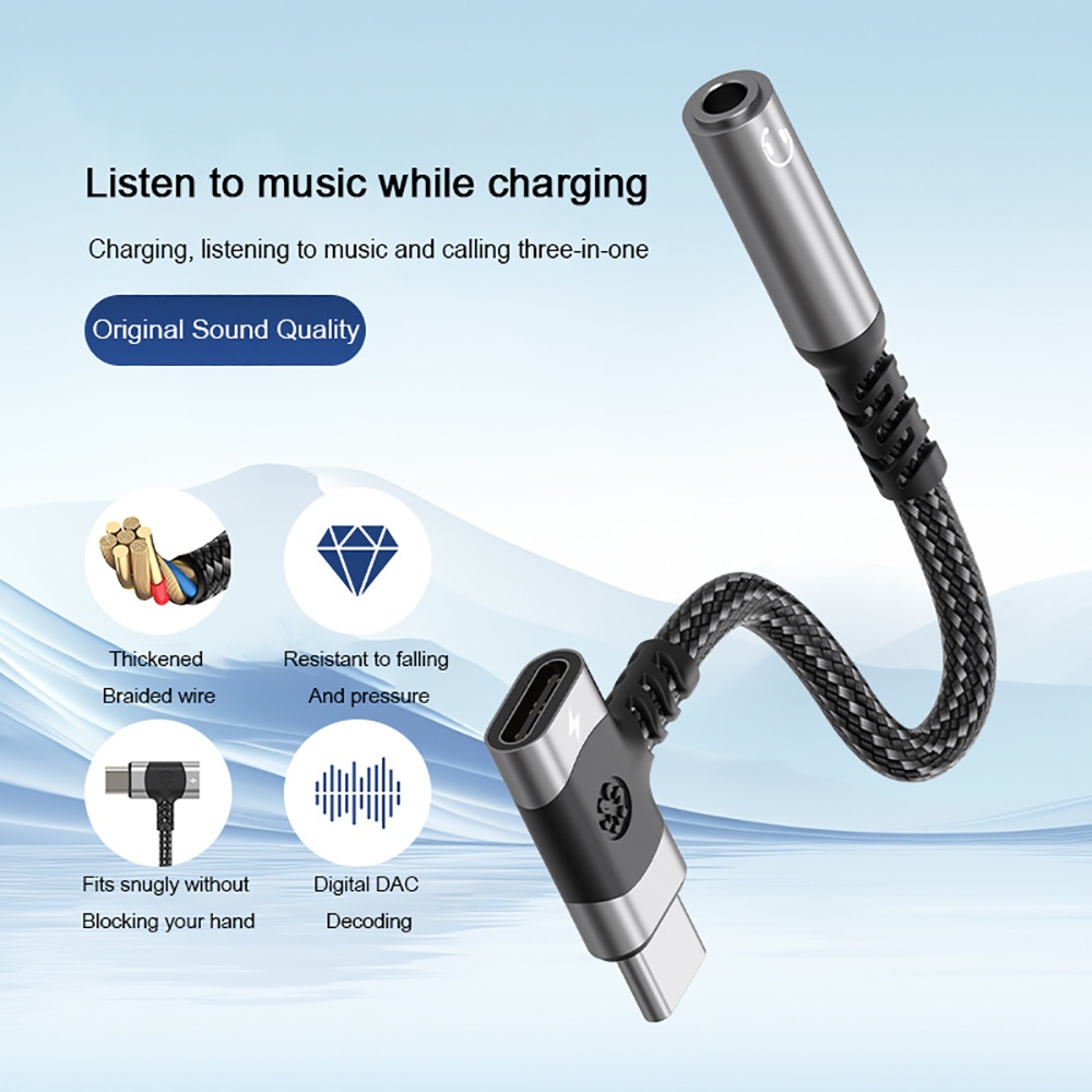 Adaptador Divisor OTG Tipo C 2 - Audio And Music Splitter reseña y precio