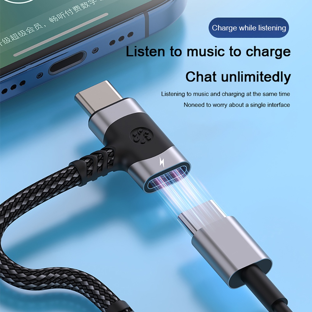Adaptador Divisor OTG Tipo C 2 - Audio And Music Splitter reseña y precio