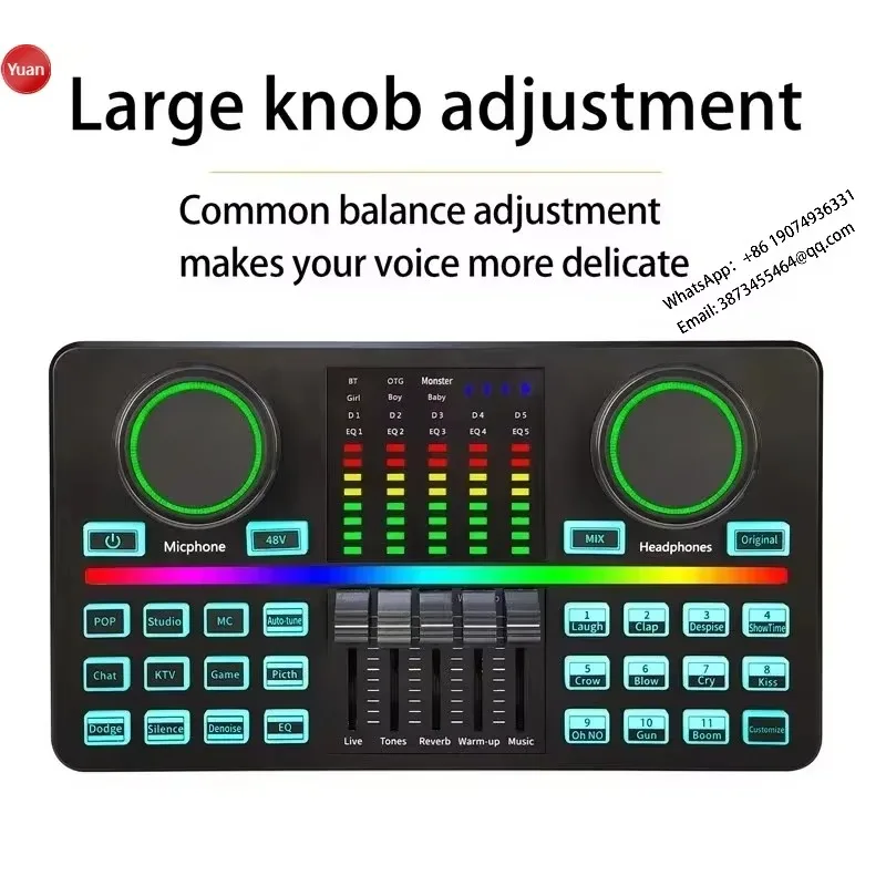 Micrófono con Tarjeta de Sonid - Audio Music Voice Changer reseña y precio