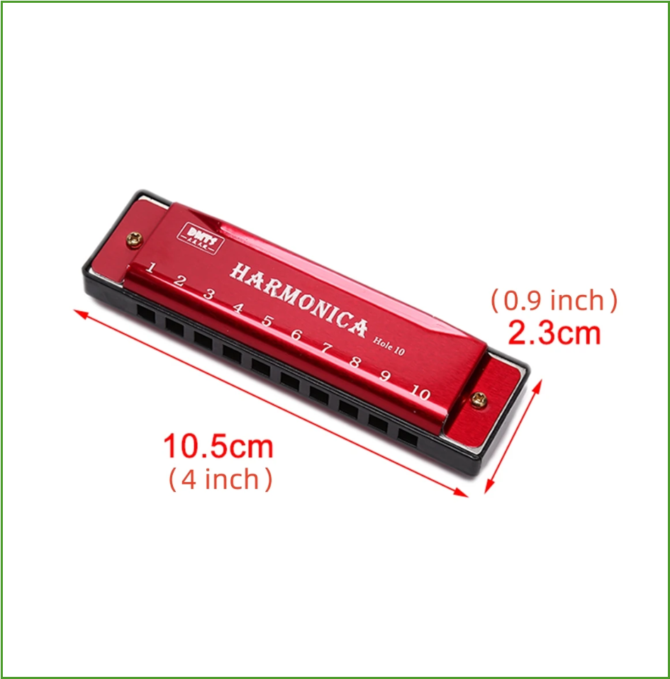 Armónica Multicolor en Clave d - Harmonica 10 Hole reseña y precio