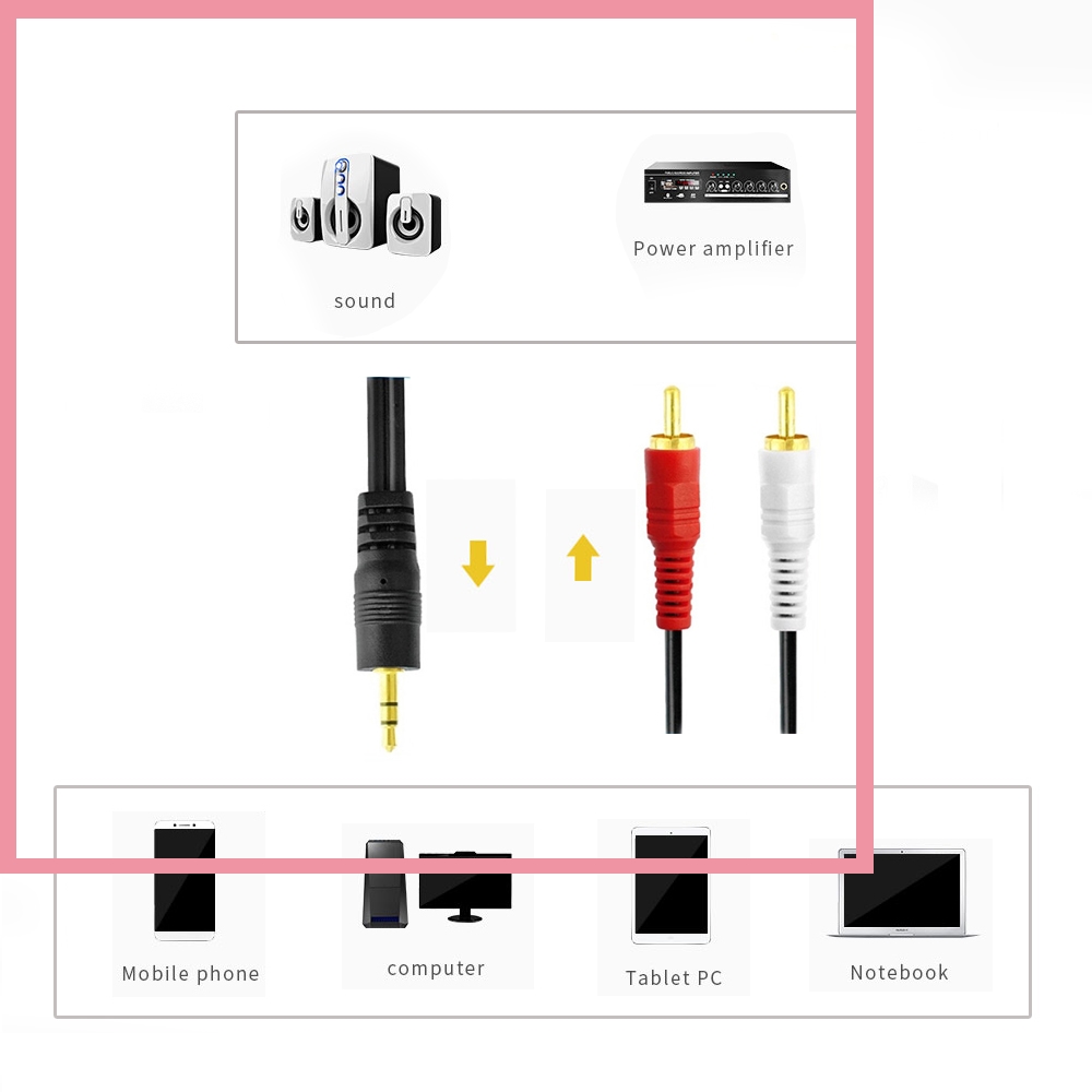 Cable Divisor de Audio Estéreo - Audio And Music Splitter reseña y precio